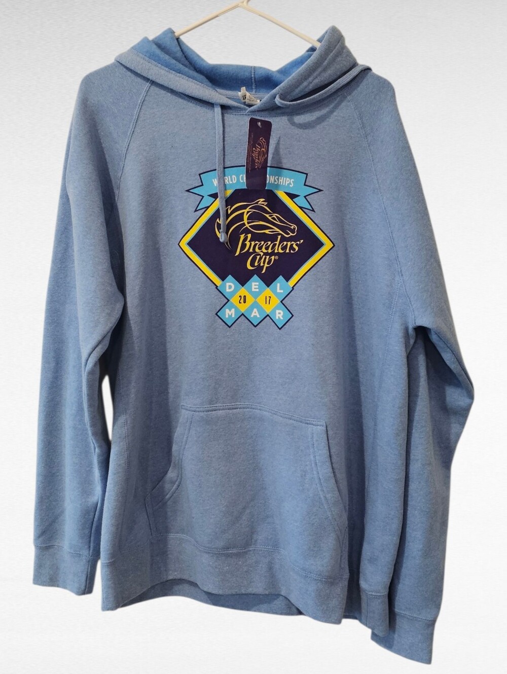 Breeders' Cup 2017 World Championships Horse Racing Hoodie Blue Size XL